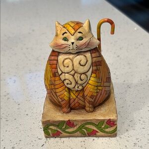 Jim Shore Multicolor Cat Figurine "Elijah"